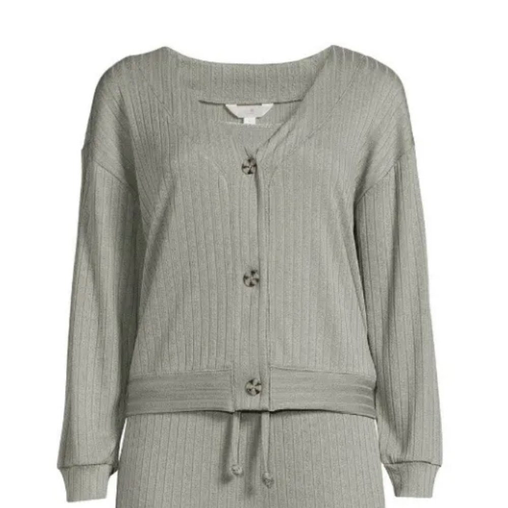 Secret Treasures Women's Short, Cardigan And Cami Top Sleep Set